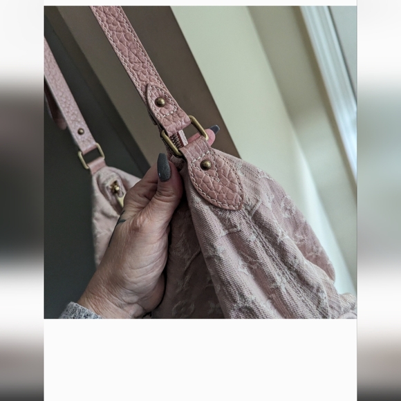 Louis Vuitton denim crossbody , & dust bag - Picture 10 of 16